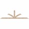 Ekena Millwork Richland Smooth Timber Gable Bracket, Douglas Fir, 84"W x 24"H x 3 1/2"D x 3 1/2"F, 7/12 Pitch GBW084X24X0404RIC00SDF - alternate 1